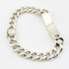 Vintage Napier Sterling Silver ID Bracelet – Heavy Link – 8.25 Inches – Blank Plate