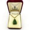 Vintage Jade Buddha Pendant Gold Filled Necklace
