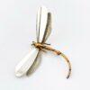 Vintage Taxco Dragonfly Brooch – Sterling Silver & Copper – Mixed Metals – Signed Cony