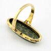 Vintage Uncas Moss Agate Ring – 10k Gold Filled – North–South Setting – Size 6