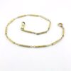 Vintage White Gold Filled Bar Link Pocket Watch Chain – WHB & Co – 13 Inches