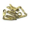 Vintage White Gold Filled Bar Link Pocket Watch Chain – WHB & Co – 13 Inches