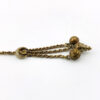 Victorian tassel watch fob with granulation decorative drops
