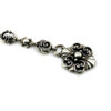 Brighton silver plated pocket watch chain with round fob and substantial links measuring ten and a half inches