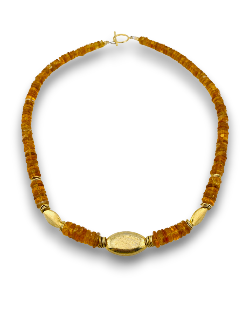 Citrine Vermeil Necklace