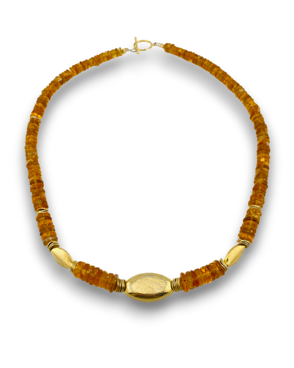 Citrine Vermeil Necklace