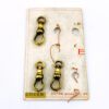 Swivel clasp for watch chains on the original manufacturer's card.