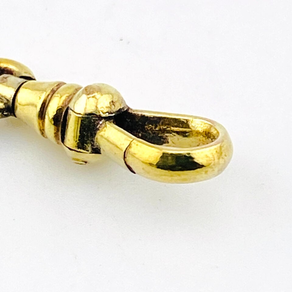Antique Yellow Gold-Filled Swivel Dog Clasp – 19mm– New Old Stock