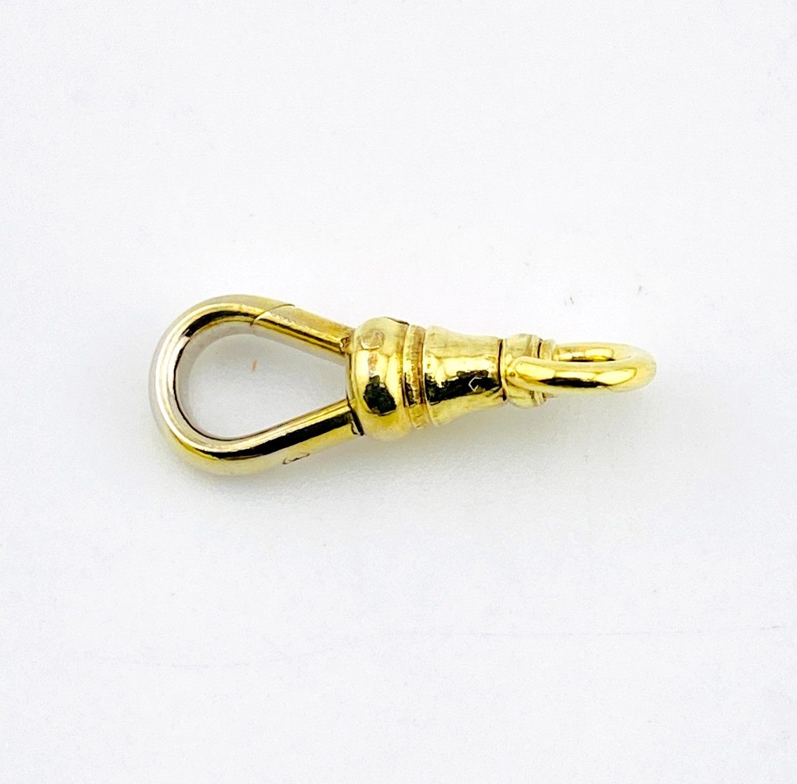Antique Green Gold Filled Swivel Dog Clasp — 18mm