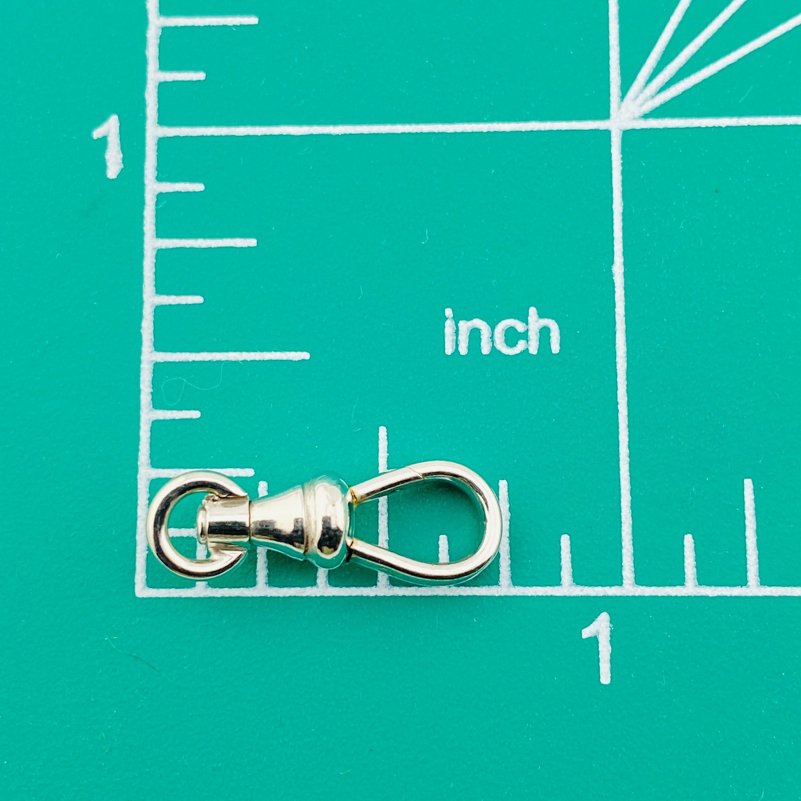 Antique Green Gold Filled Swivel Dog Clasp — 18mm