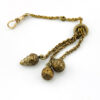 Victorian tassel watch fob with granulation decorative drops