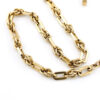 Victorian chunky gold filled fancy link watch chain with toggle