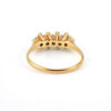 Antique Victorian blue opal and rhodolite garnet ring in 10k gold size 6.75