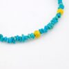 Sleeping Beauty Turquoise 14k Gold Bracelet with Textured 18k Beads – One of a Kind – By the Artist