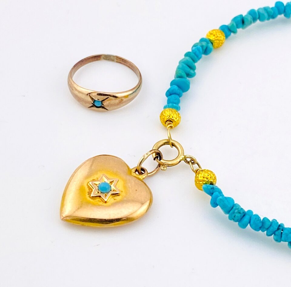 Gold and Turquoise, old and new