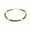 Tourmaline & Prasiolite 14k Gold Bracelet – By the Artist