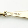 Vintage B&B gold filled curb chain necklace with arrow accents and polished ball fringe, signed and marked 1/20 12k.