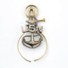 Vintage Custom US Navy Masonic Pin with Sterling Anchor and Gold Filled Caliper