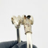 Sterling Silver Ram Head Aries Hinged Bracelet