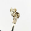 Sterling Silver Ram Head Aries Hinged Bracelet