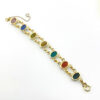 Vintage Double Row Scarab Bracelet 12k Gold Filled