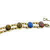 Vintage Double Row Scarab Bracelet 12k Gold Filled