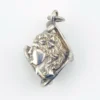 Greco Roman Profile Silver Fob Pendant