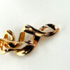 CTF Rose Gold Vermeil Diamond Ribbon Brooch Sterling 33mm