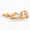 CTF Rose Gold Vermeil Diamond Ribbon Brooch Sterling 33mm
