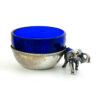 Italian 800 Silver Elephant Salt Cellar Monna Lisa Roma