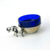 Italian 800 Silver Elephant Salt Cellar Monna Lisa Roma