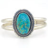 Johnny Johnson Navajo turquoise sterling silver cuff bracelet