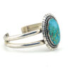 Johnny Johnson Navajo turquoise sterling silver cuff bracelet