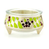 Russian Enamel Salt Cellar Silver Plate 1970s