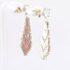sterling silver riccio chain drop earrings textured dangle