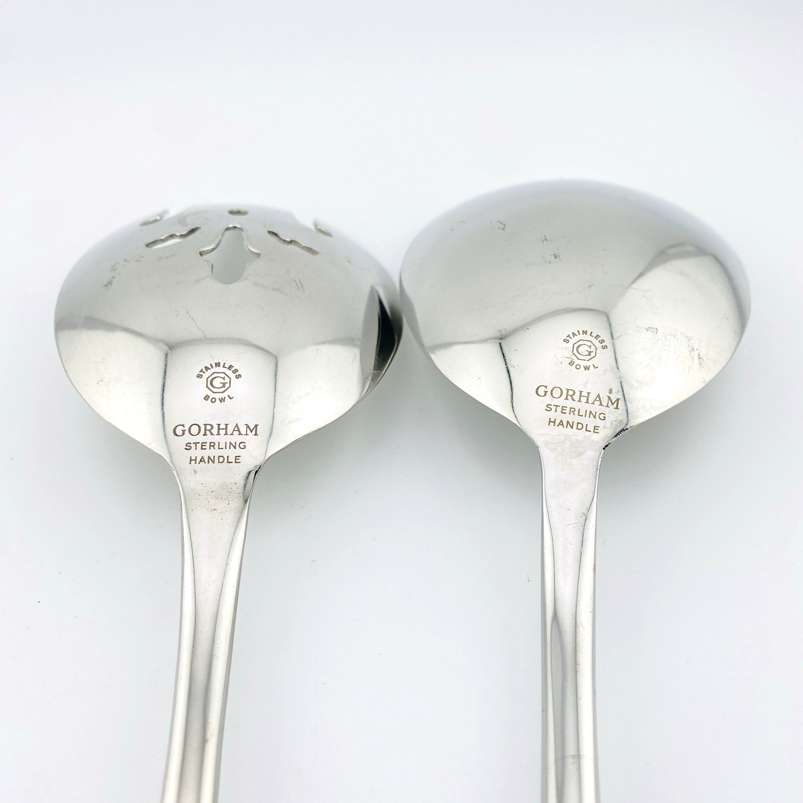 Gorham Strasbourg Sterling Handle Salad Servers