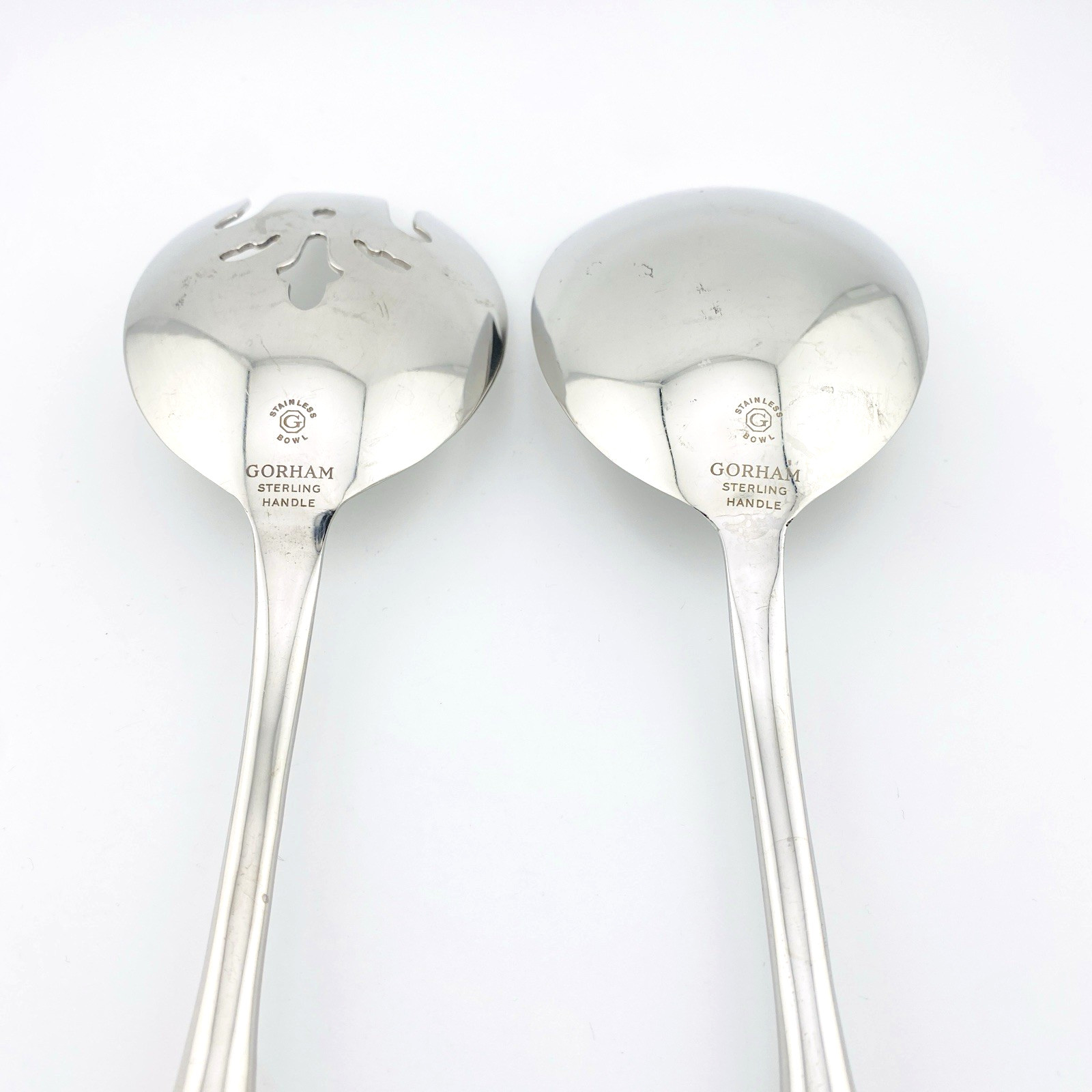 Gorham Strasbourg Sterling Handle Salad Servers