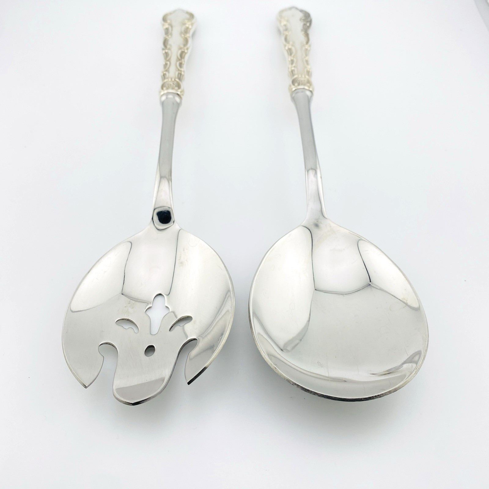 Gorham Strasbourg Sterling Handle Salad Servers