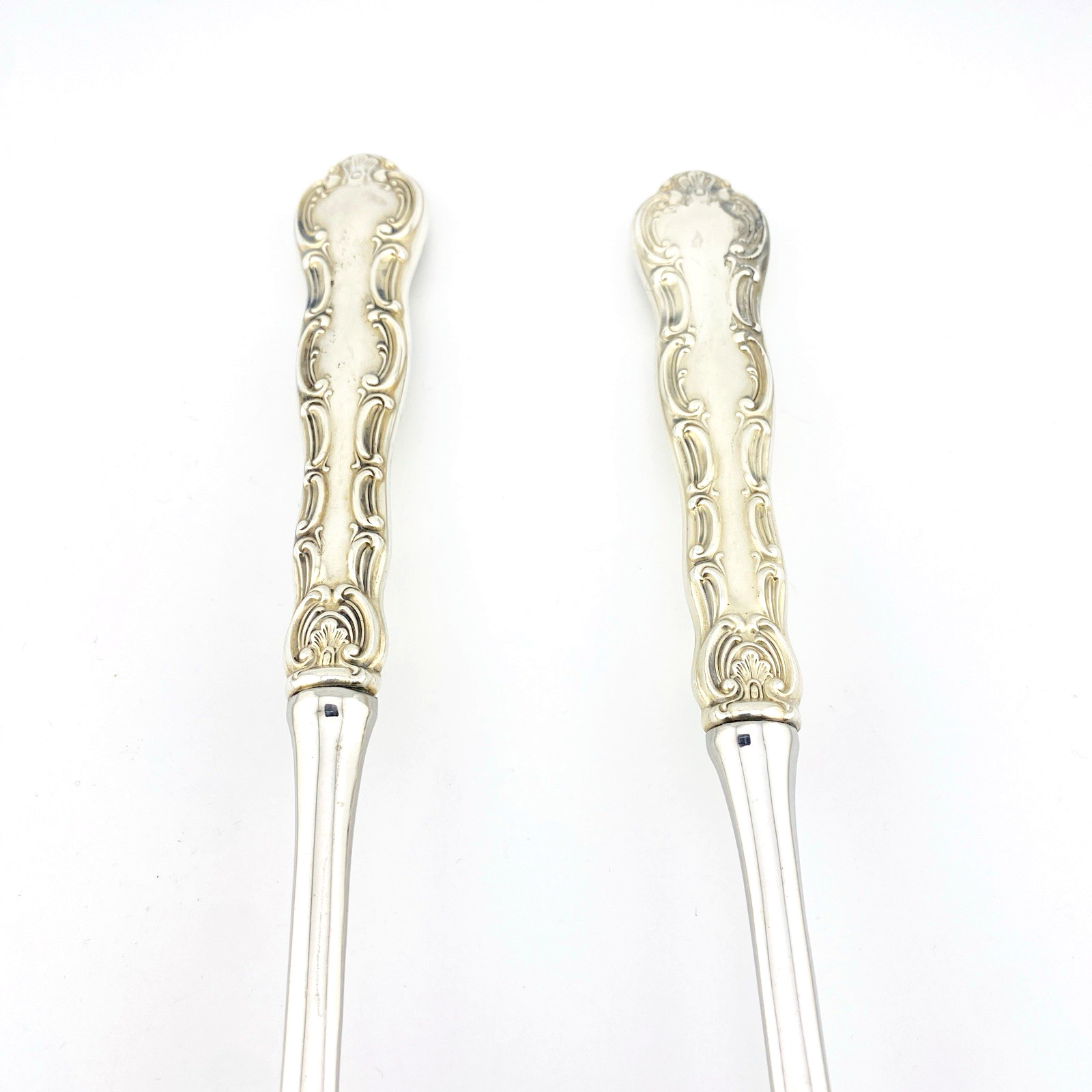 Gorham Strasbourg Sterling Handle Salad Servers