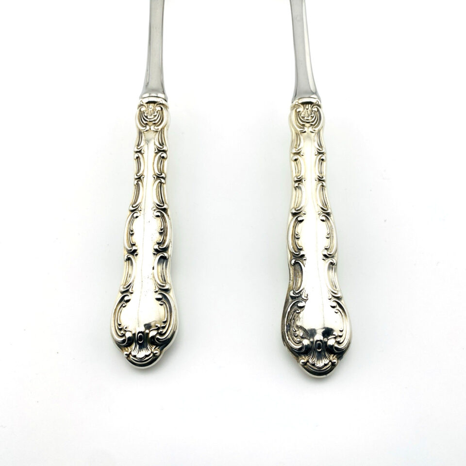Gorham Strasbourg Sterling Handle Salad Servers