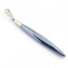 Tiffany & Co sterling silver hematite stick pendant minimalist spear design