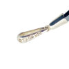 Tiffany & Co sterling silver hematite stick pendant minimalist spear design