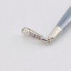 Tiffany & Co sterling silver hematite stick pendant minimalist spear design
