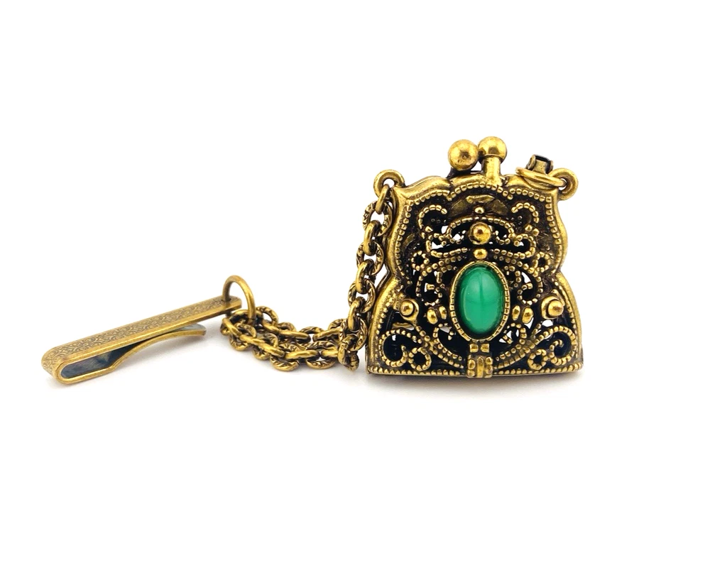 Chatelaine-Style Coin Purse Charm with Removable Clip