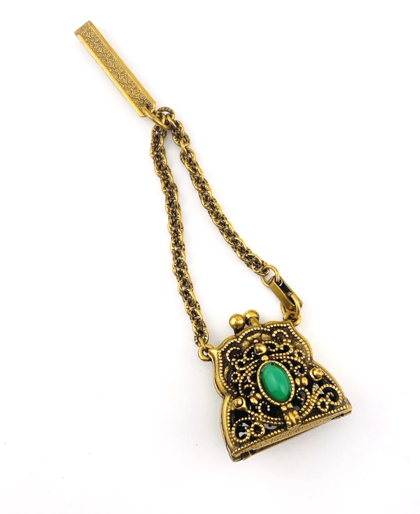 Chatelaine-Style Coin Purse Charm with Removable Clip