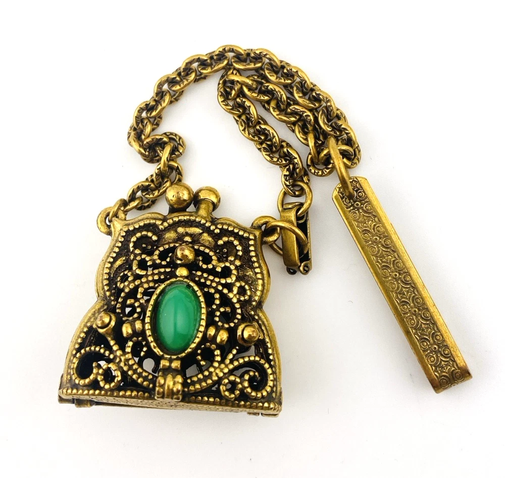 Chatelaine-Style Coin Purse Charm with Removable Clip