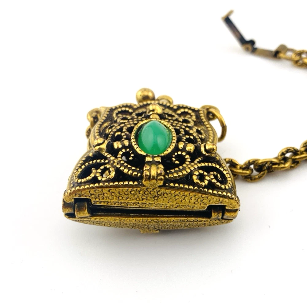 Chatelaine-Style Coin Purse Charm with Removable Clip