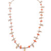 Vintage coral shell heishi flying bird fetish necklace