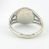 back of setting on a vintage girl scouts eagle signet sterling silver ring