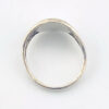 Vintage girl scouts eagle signet sterling silver ring top view